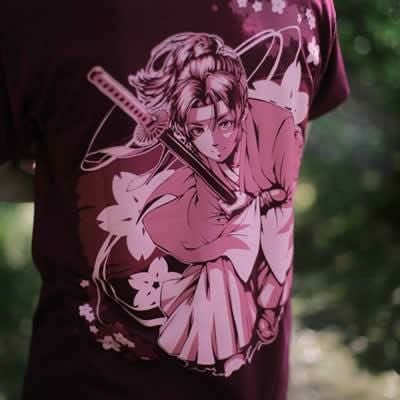 沖田総司～桜～』Tシャツ | 戦国グッズ専門店「戦国魂」本店