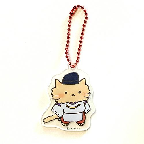 ねこねこ日本史　和紙アクリルキーホルダー　源義経
