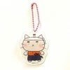 ねこねこ日本史　和紙アクリルキーホルダー　宮本武蔵