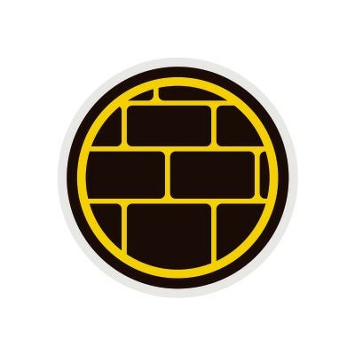 お城アイコン｜マスクチャーム　切込接ぎ
